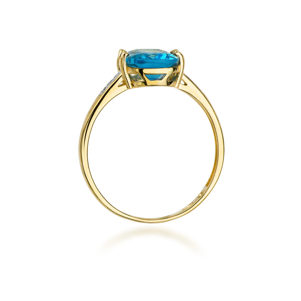 W038 Topaz prsteň 2,40ct žlté zlato Au 585/1000 - 2