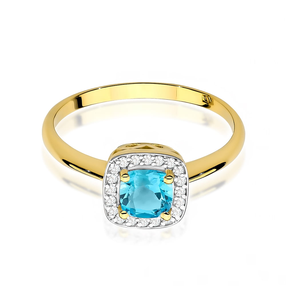 W514 Topaz prsteň 0,70ct žlté zlato Au 585/1000 - 1