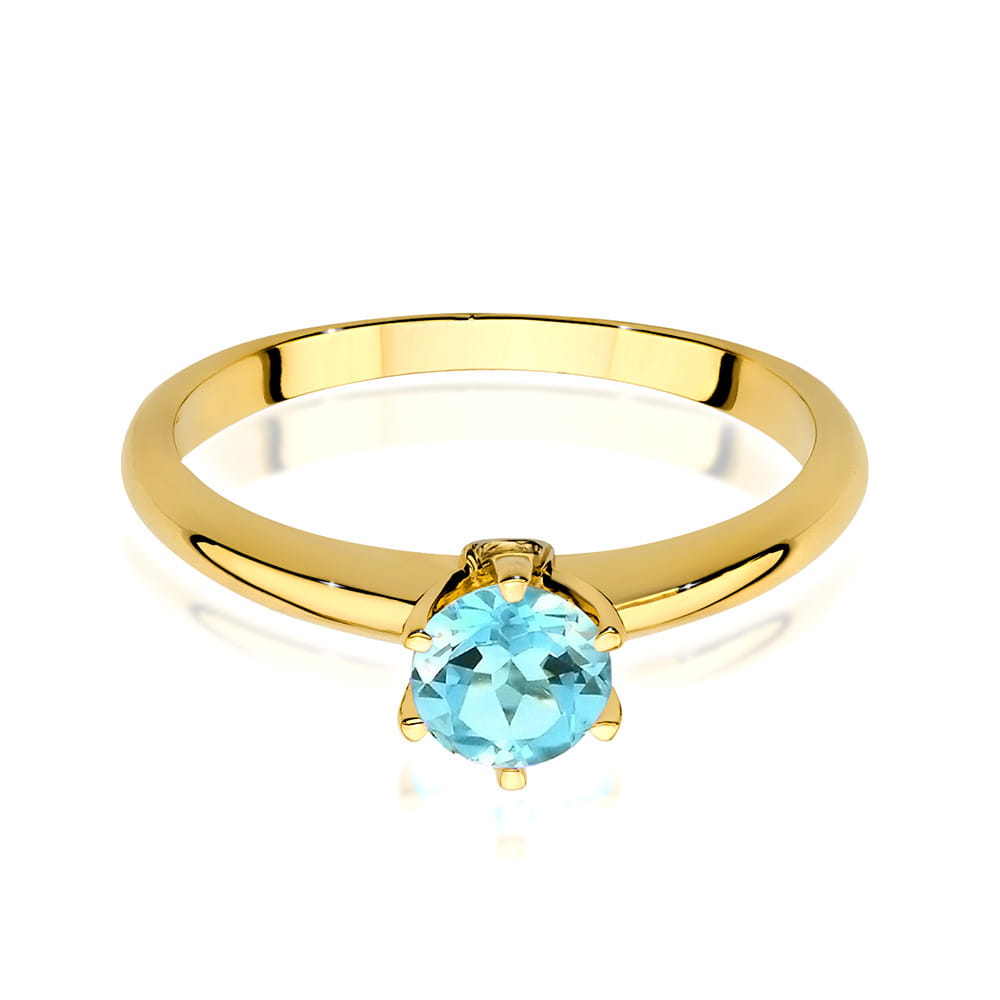 W557 Topaz prsteň 0,50ct žlté zlato Au 585/1000 - 1