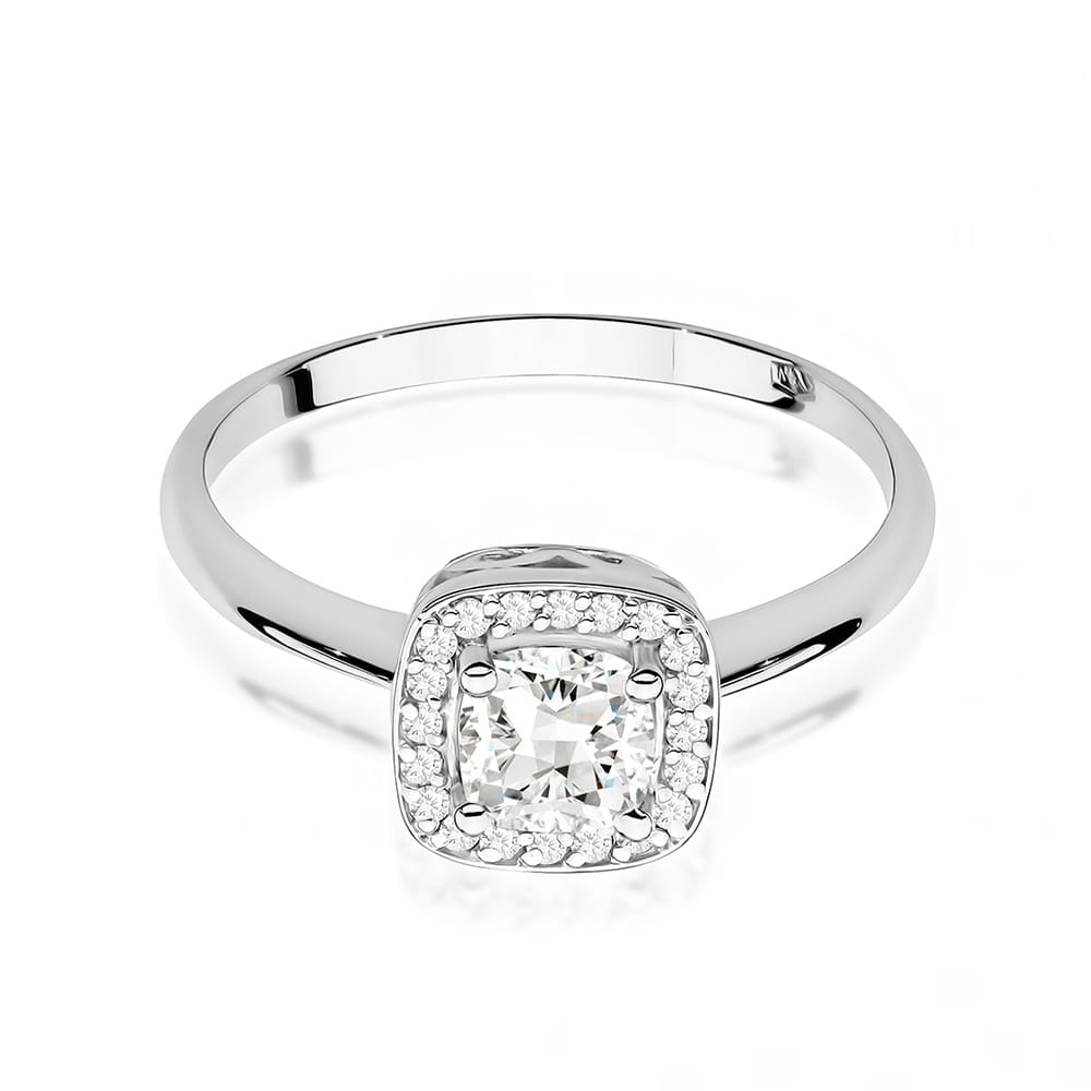W514 prsteň White Sapphire 0,70ct biele zlato Au 585/1000 - 1