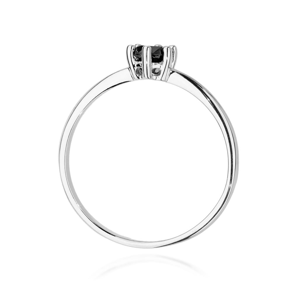 W496 Prsteň Black Diamond 0,30ct biele zlato Au 585/1000 - 2