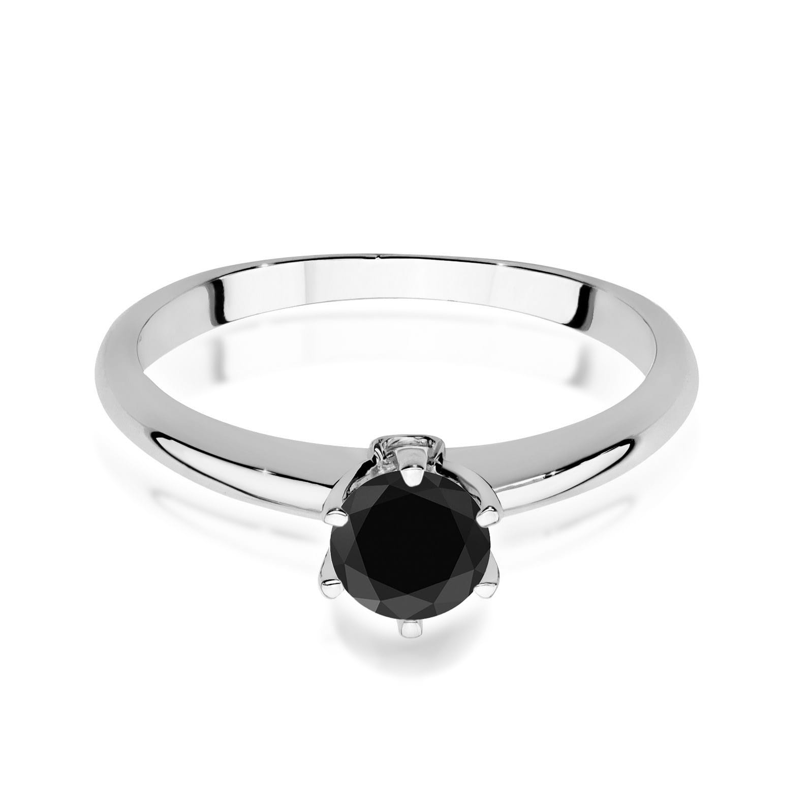 W557 Prsteň Black Diamond 0,50ct biele zlato Au 585/1000 - 1