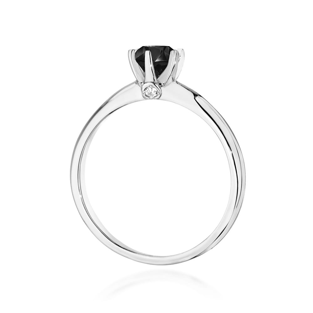 W557 Prsteň Black Diamond 0,50ct biele zlato Au 585/1000 - 2