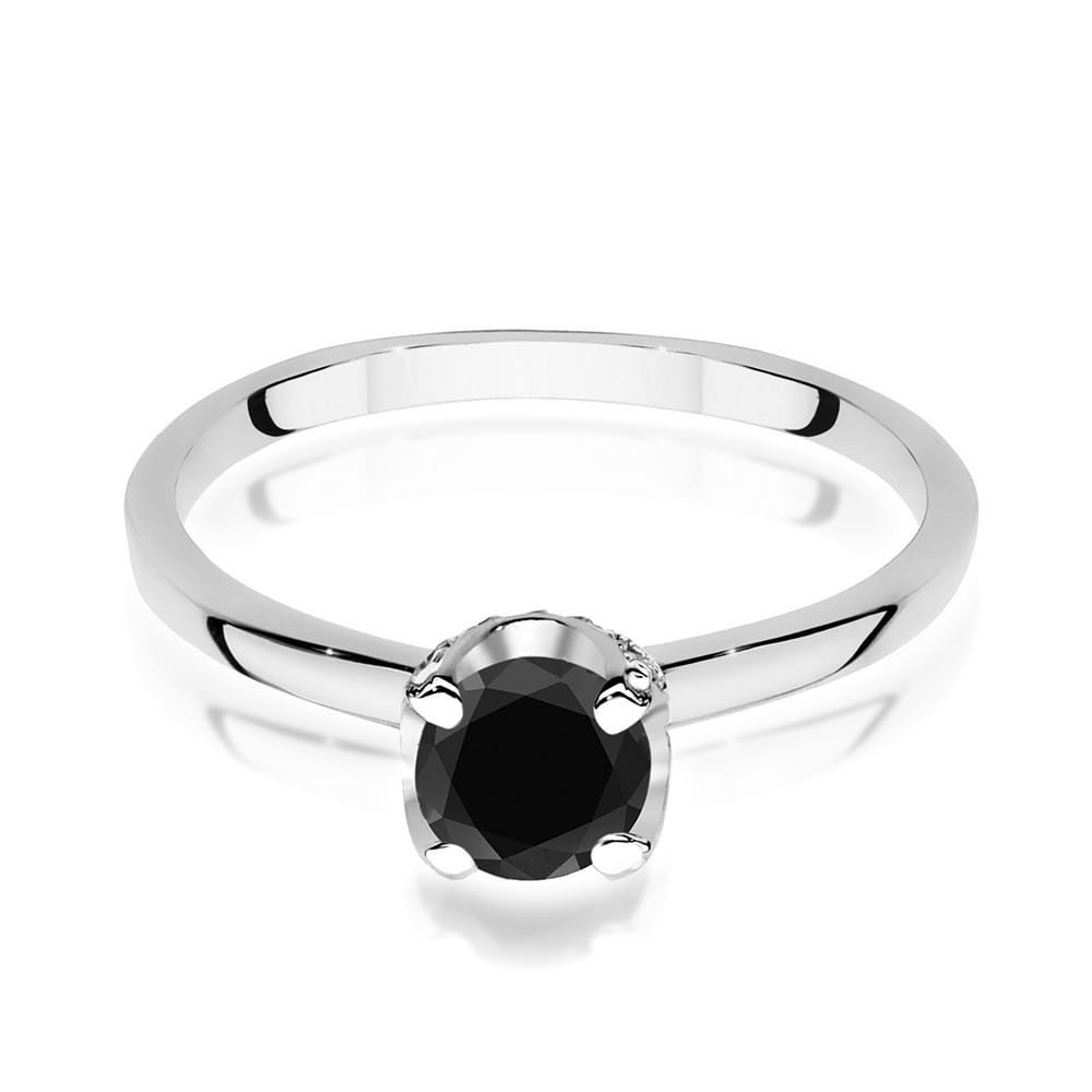 W556 Prsteň Black Diamond 0,50ct biele zlato Au 585/1000 - 1
