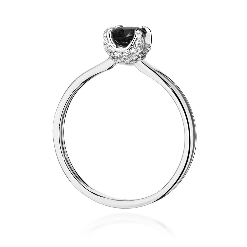 W556 Prsteň Black Diamond 0,50ct biele zlato Au 585/1000 - 2