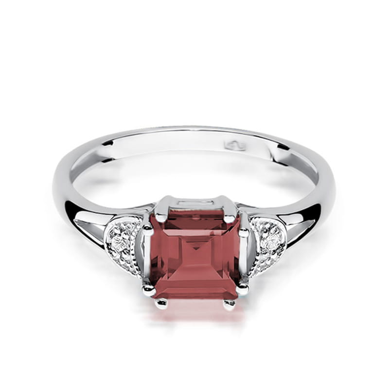 Prsteň W040B Námornícka modrá 1,30ct biele zlato Au 585/1000 - 1