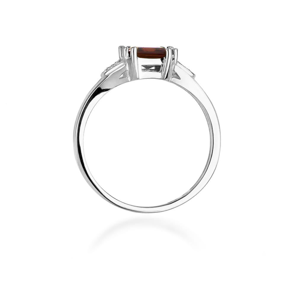 Prsteň W040B Námornícka modrá 1,30ct biele zlato Au 585/1000 - 2