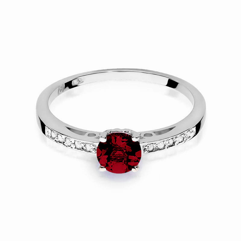 Prsteň W066 Námornícka modrá 0,60ct biele zlato Au 585/1000 - 1