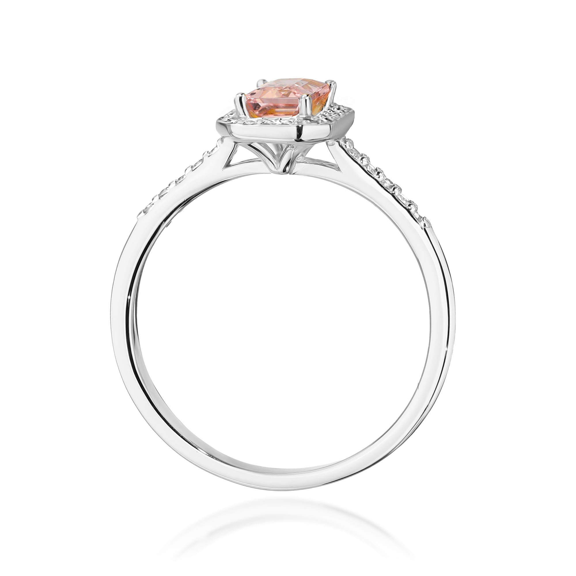 W575 Morganit prsteň 0,60ct biele zlato Au 585/1000 - 2