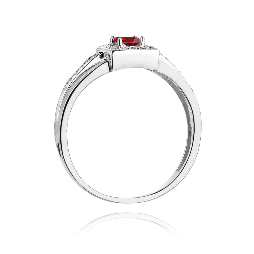 W271 Ruby prsteň 0,20ct biele zlato Au 585/1000 - 2