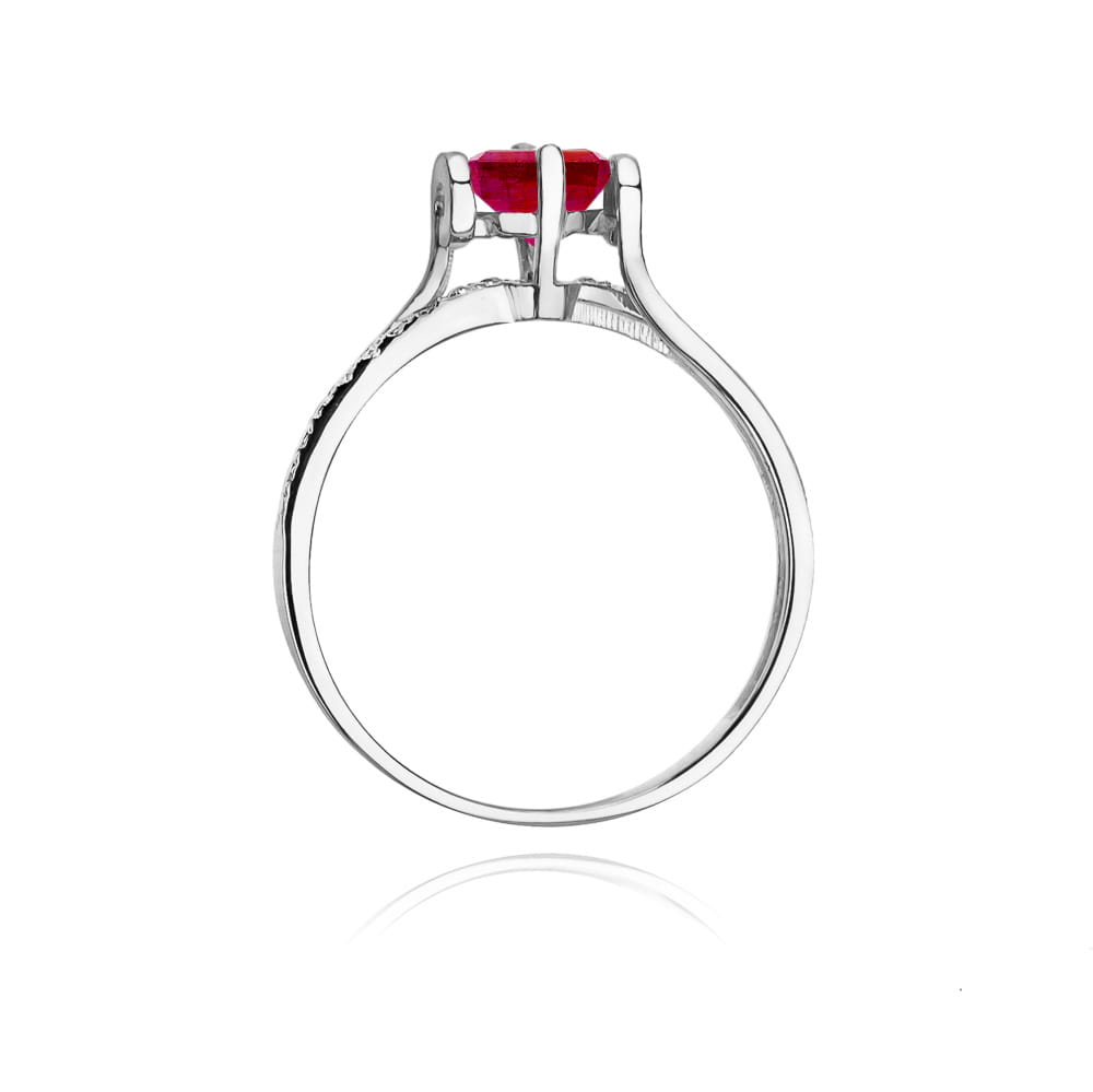 W102 Ruby prsteň 0,60ct biele zlato Au 585/1000 - 2