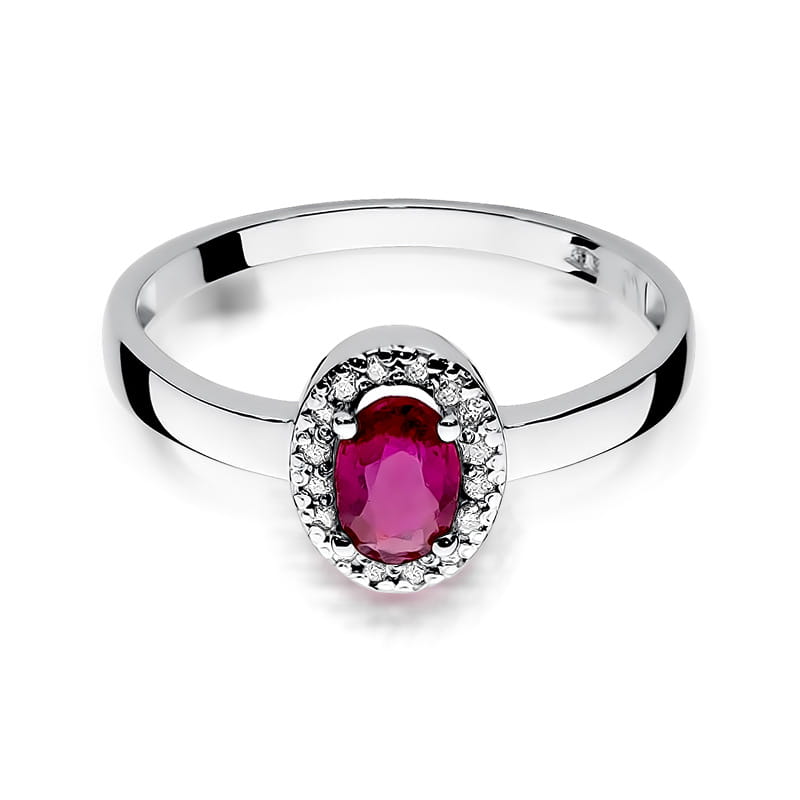 W330 Ruby prsteň 0,60ct biele zlato Au 585/1000 - 1
