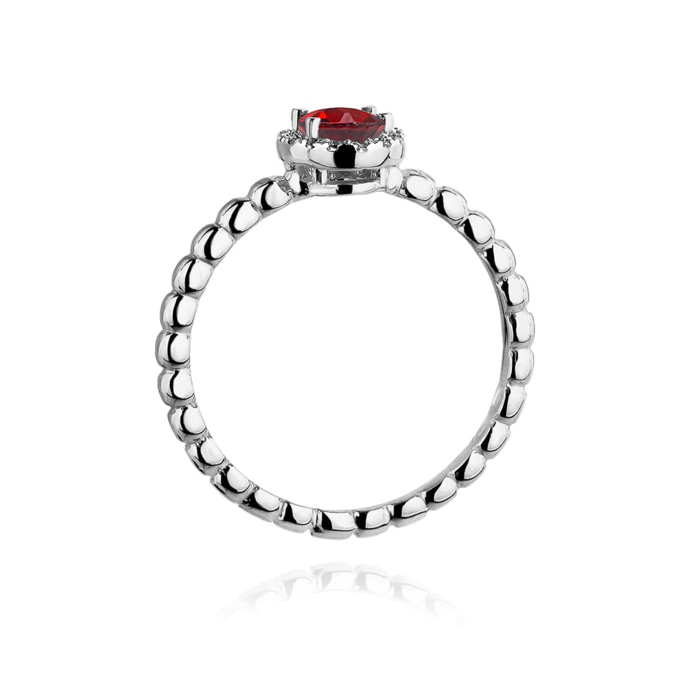 W359 Ruby prsteň 0,60ct biele zlato Au 585/1000 - 2