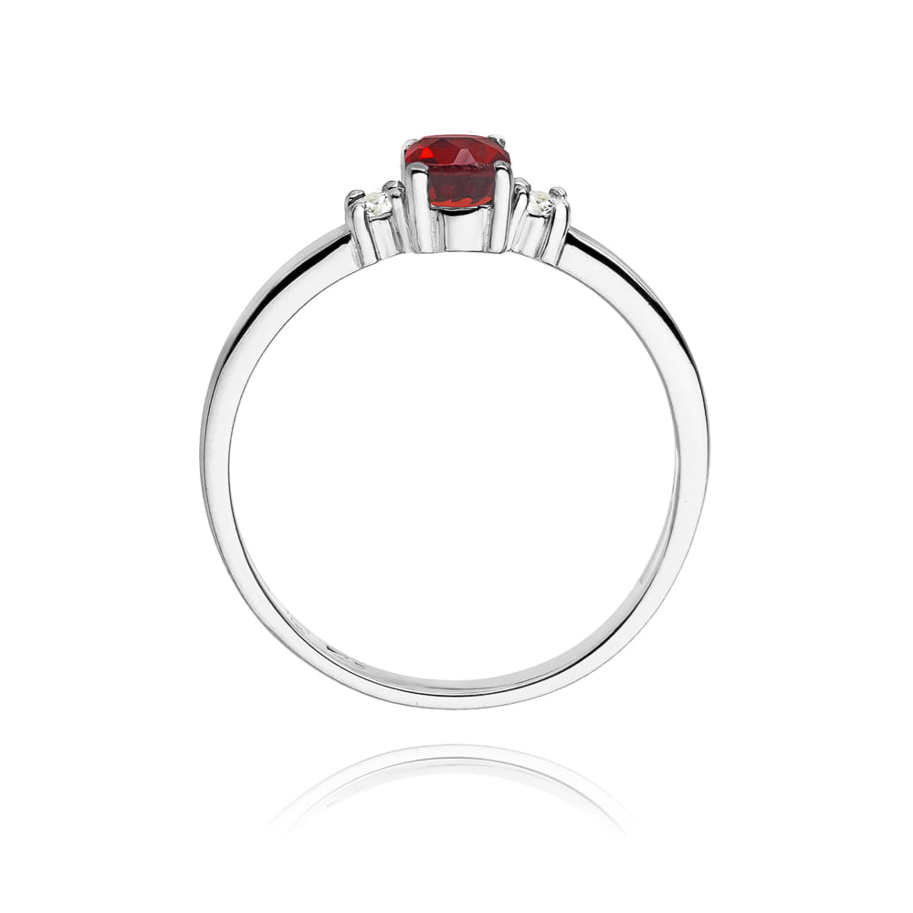 W264 Ruby prsteň 0,60ct biele zlato Au 585/1000 - 2