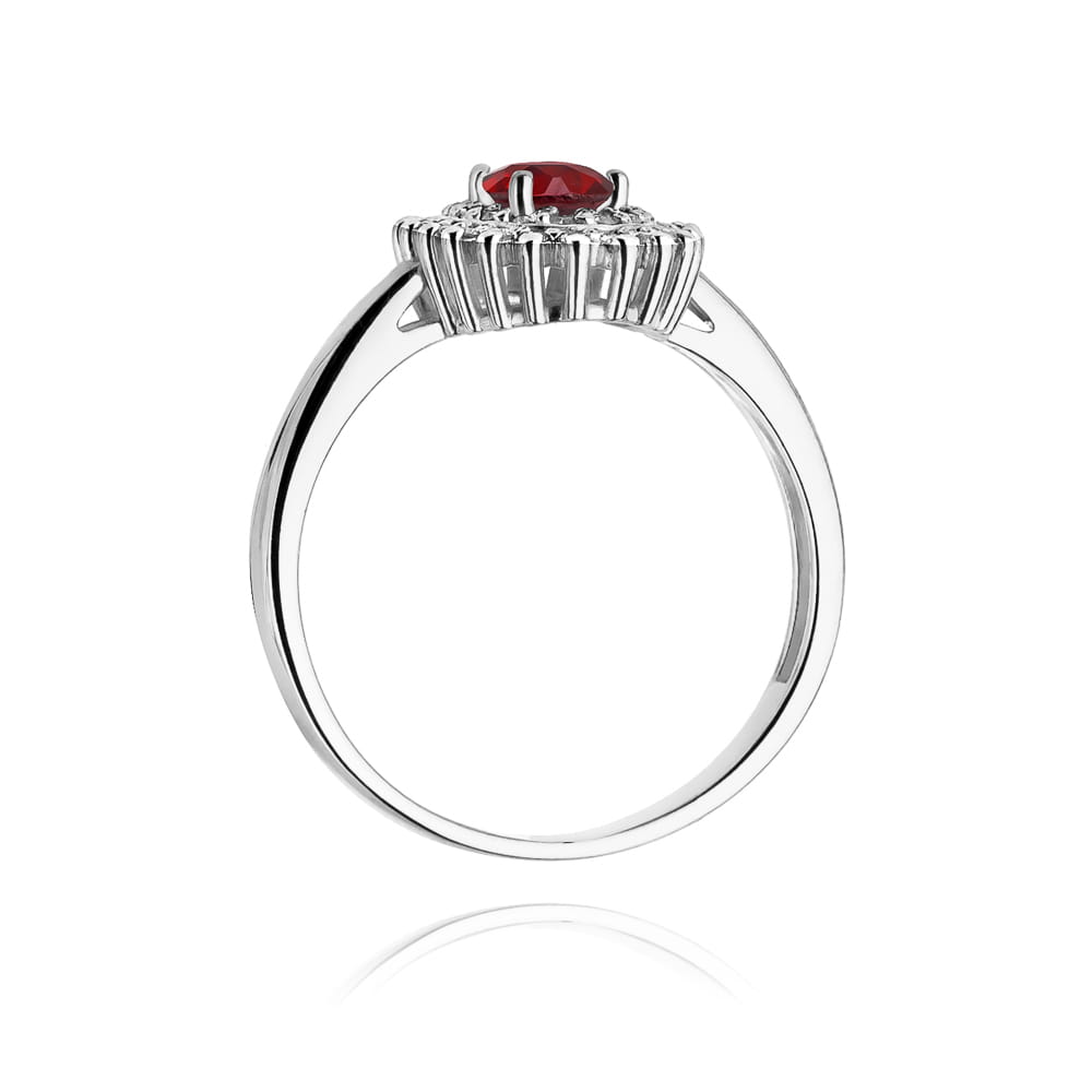 W303 Ruby prsteň 0,60ct biele zlato Au 585/1000 - 2