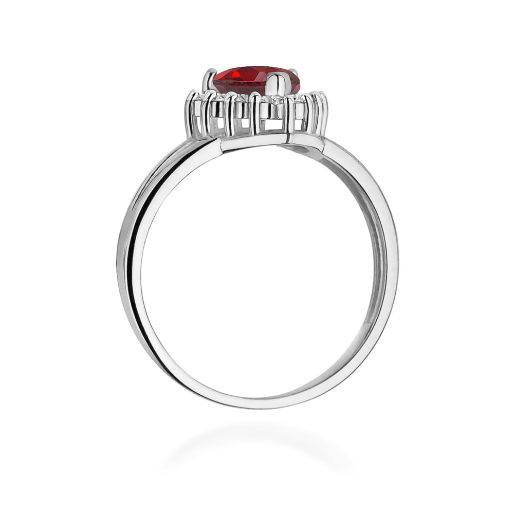 W310 Ruby prsteň 1.10ct biele zlato Au 585/1000 - 2