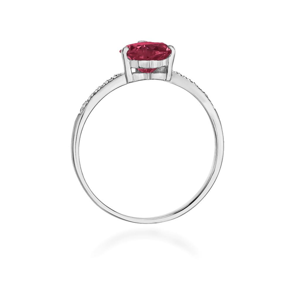 W050 Ruby prsteň 1.70ct biele zlato Au 585/1000 - 2