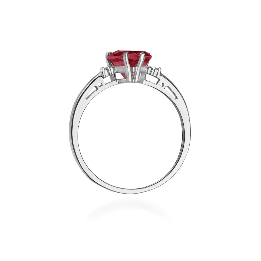 W012 Ruby prsteň 1.70ct biele zlato Au 585/1000 - 2