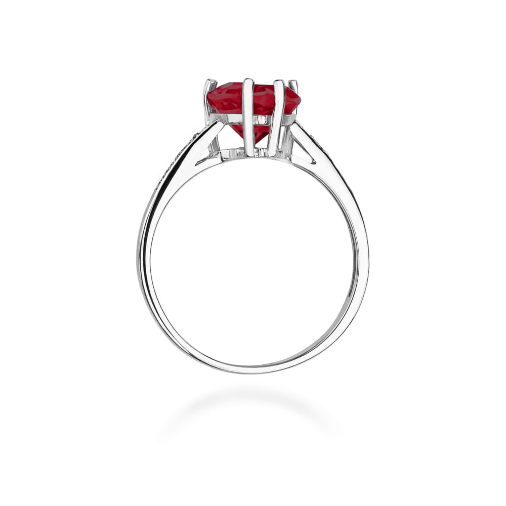 W031 Ruby prsteň 1.70ct biele zlato Au 585/1000 - 2