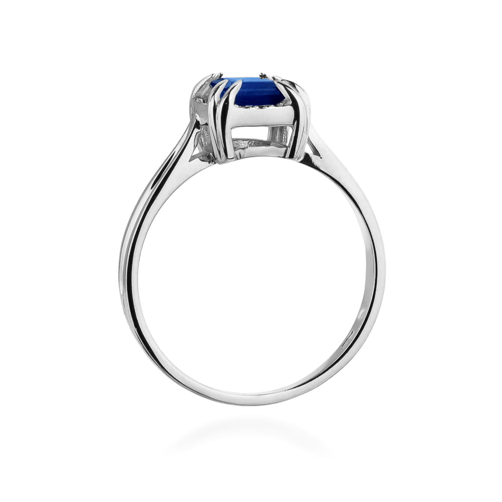 W358 Zafírový prsteň 0,70ct biele zlato Au 585/1000 - 2