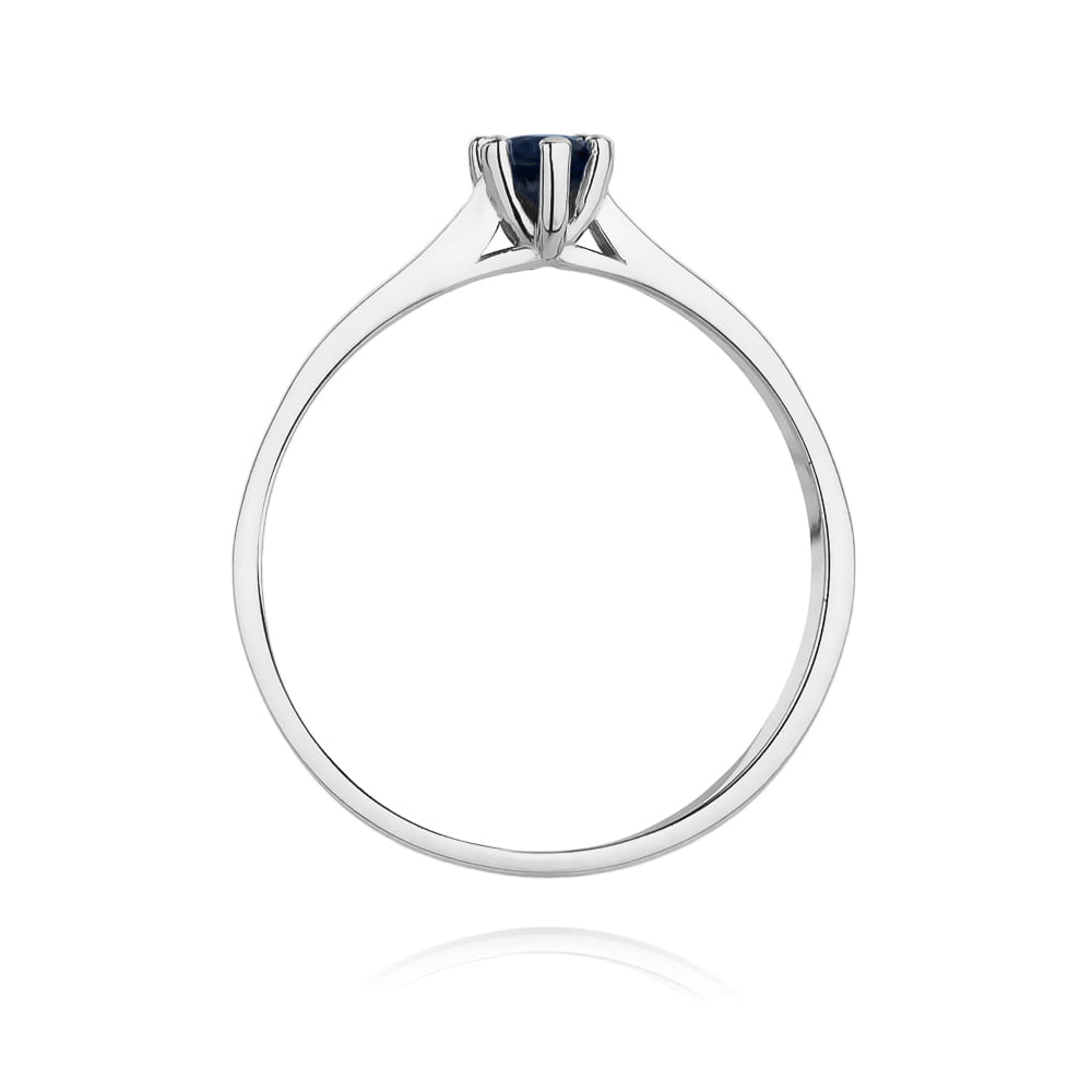 W222 Zafírový prsteň 0,15ct biele zlato Au 585/1000 - 2