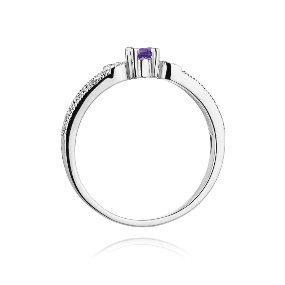 W411 Tanzanitový prsteň 0,15ct biele zlato Au 585/1000 - 2