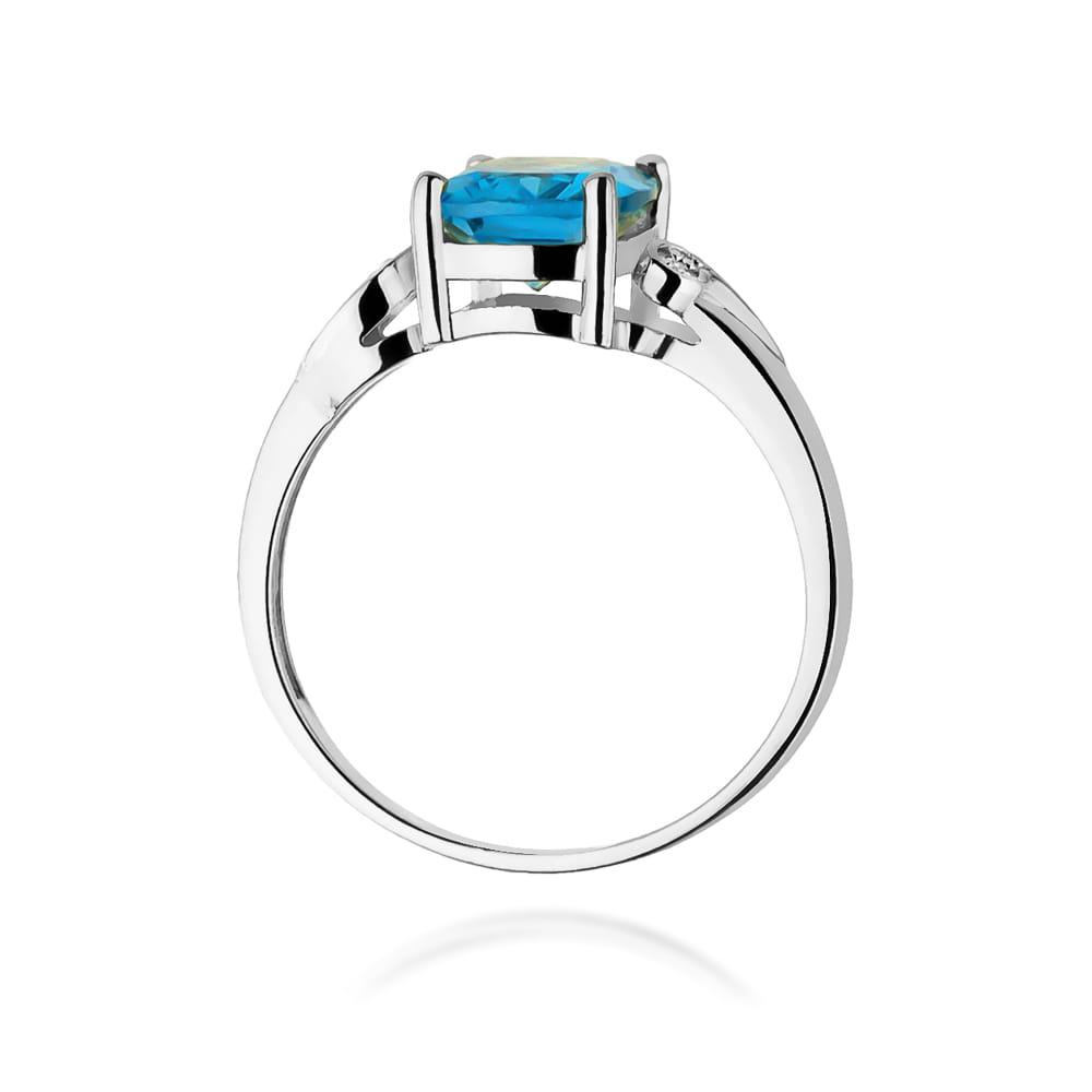 W400 Topaz prsteň 2.40ct biele zlato Au 585/1000 - 2