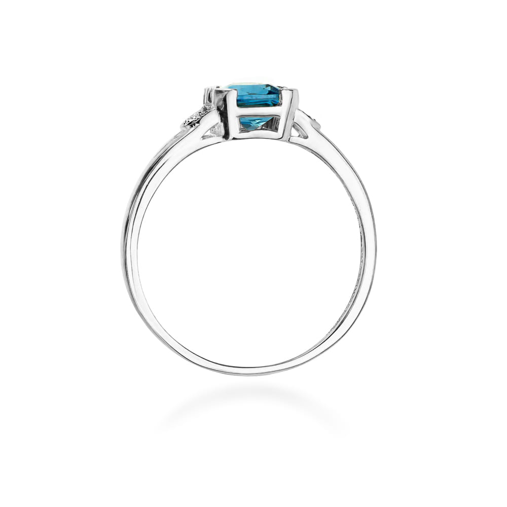 W040 Topaz prsteň 1.10ct biele zlato Au 585/1000 - 2