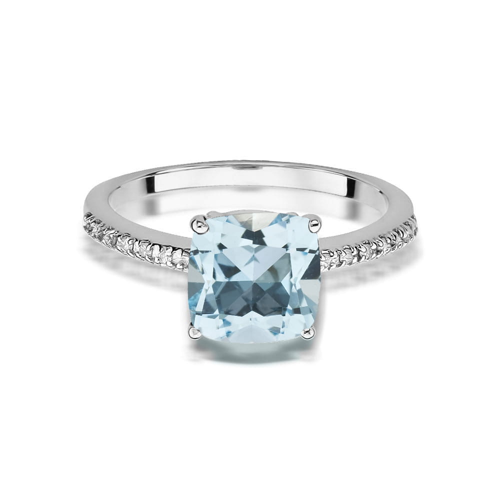 W511 Topaz prsteň 2.00ct biele zlato Au 585/1000 - 1