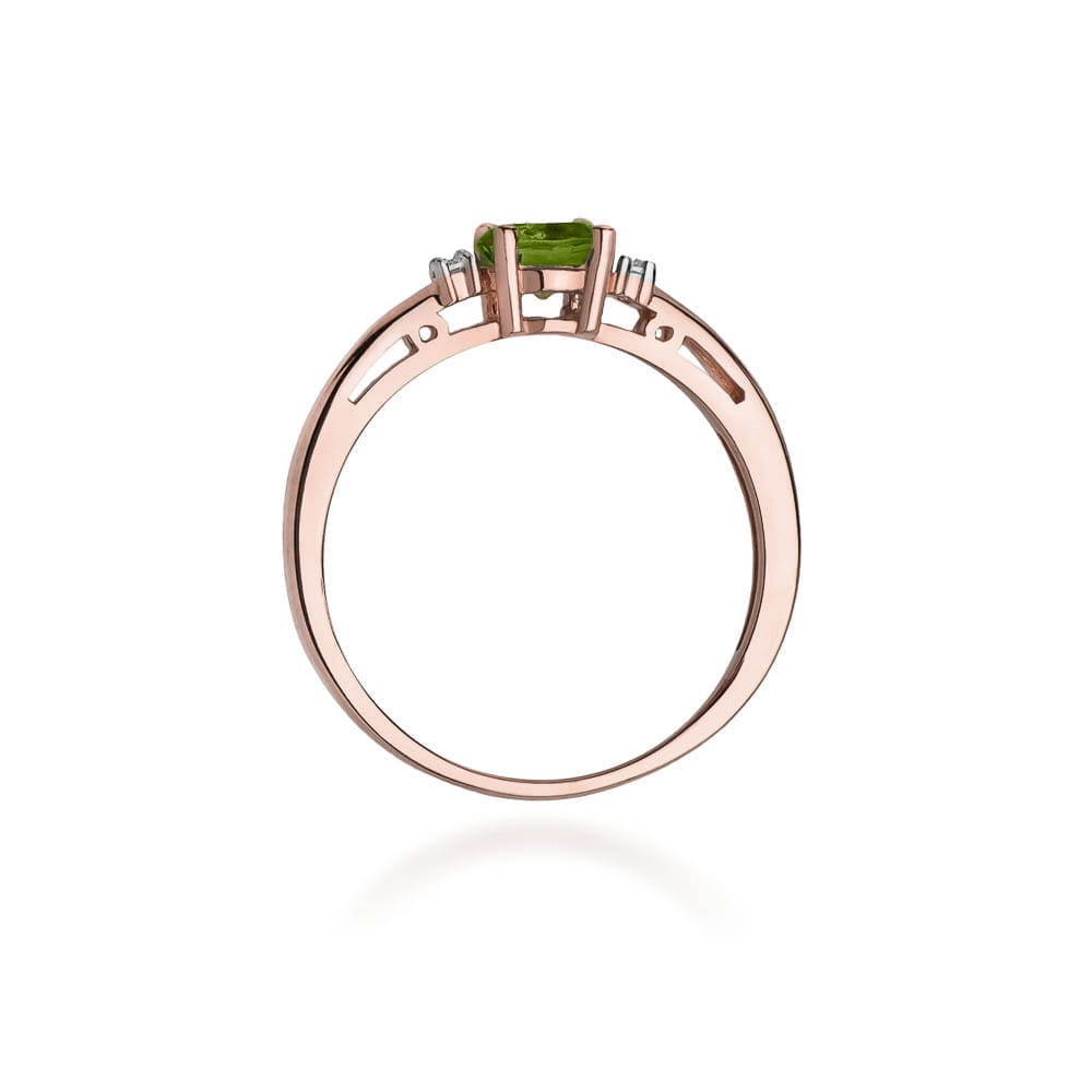 W010 Oliwin prsteň 0.60ct ružové zlato Au 585/1000 - 2