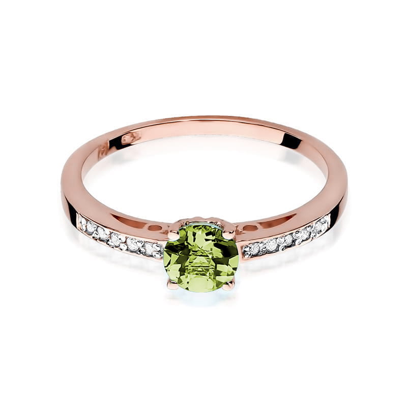 W066 Oliwin prsteň 0.60ct ružové zlato Au 585/1000 - 1