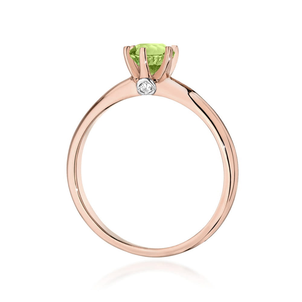 W557 Oliwin prsteň 0.60ct ružové zlato Au 585/1000 - 2