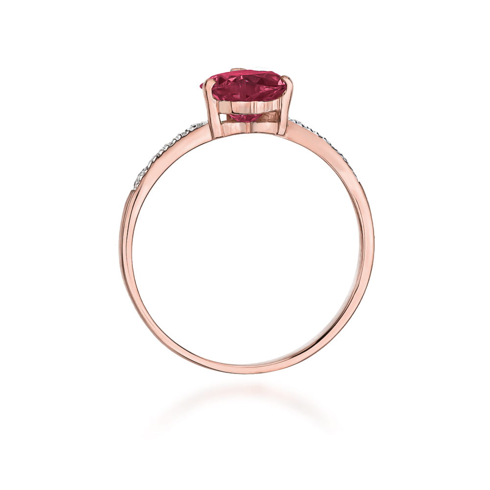 W050 Ruby prsteň 1.70ct ružové zlato Au 585/1000 - 2