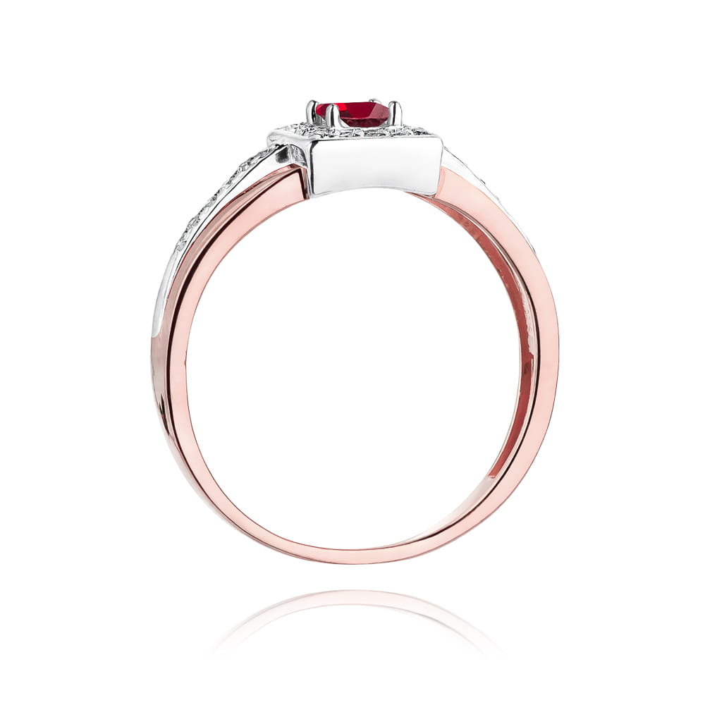W271 Ruby prsteň 0.20ct ružové zlato Au 585/1000 - 2