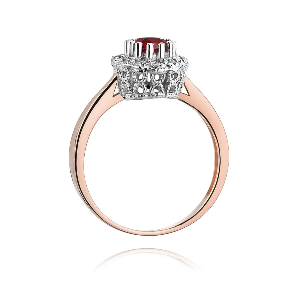 W284 Ruby prsteň 0.60ct ružové zlato Au 585/1000 - 2
