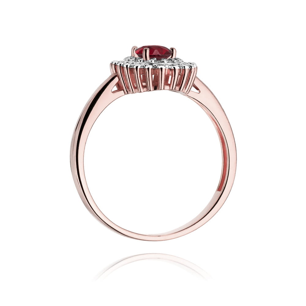 W303 Ruby prsteň 0.60ct ružové zlato Au 585/1000 - 2