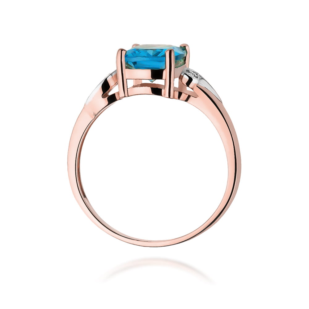 W400 Topaz prsteň 2.40ct ružové zlato Au 585/1000 - 2