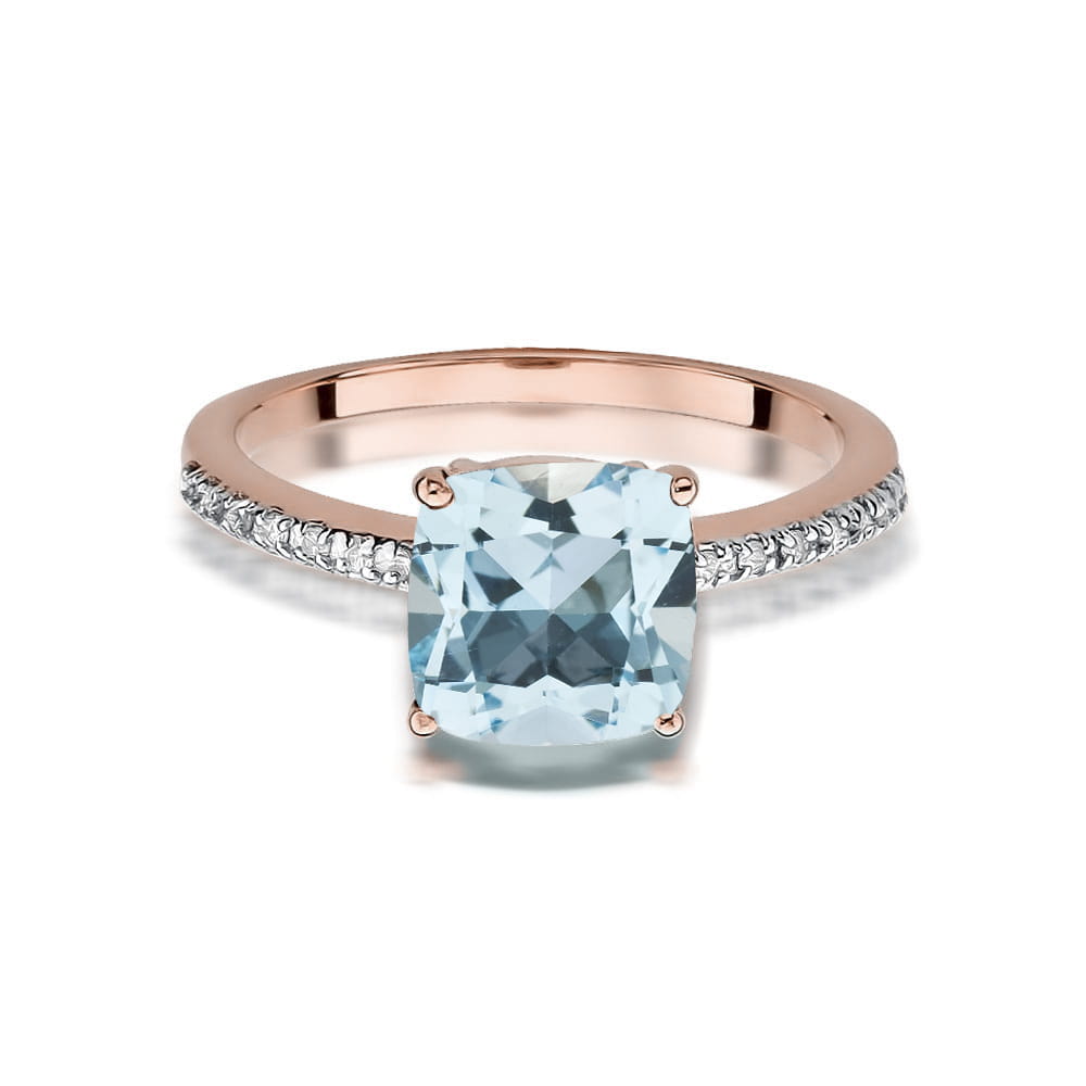 W511 Topaz prsteň 2.00ct ružové zlato Au 585/1000 - 1