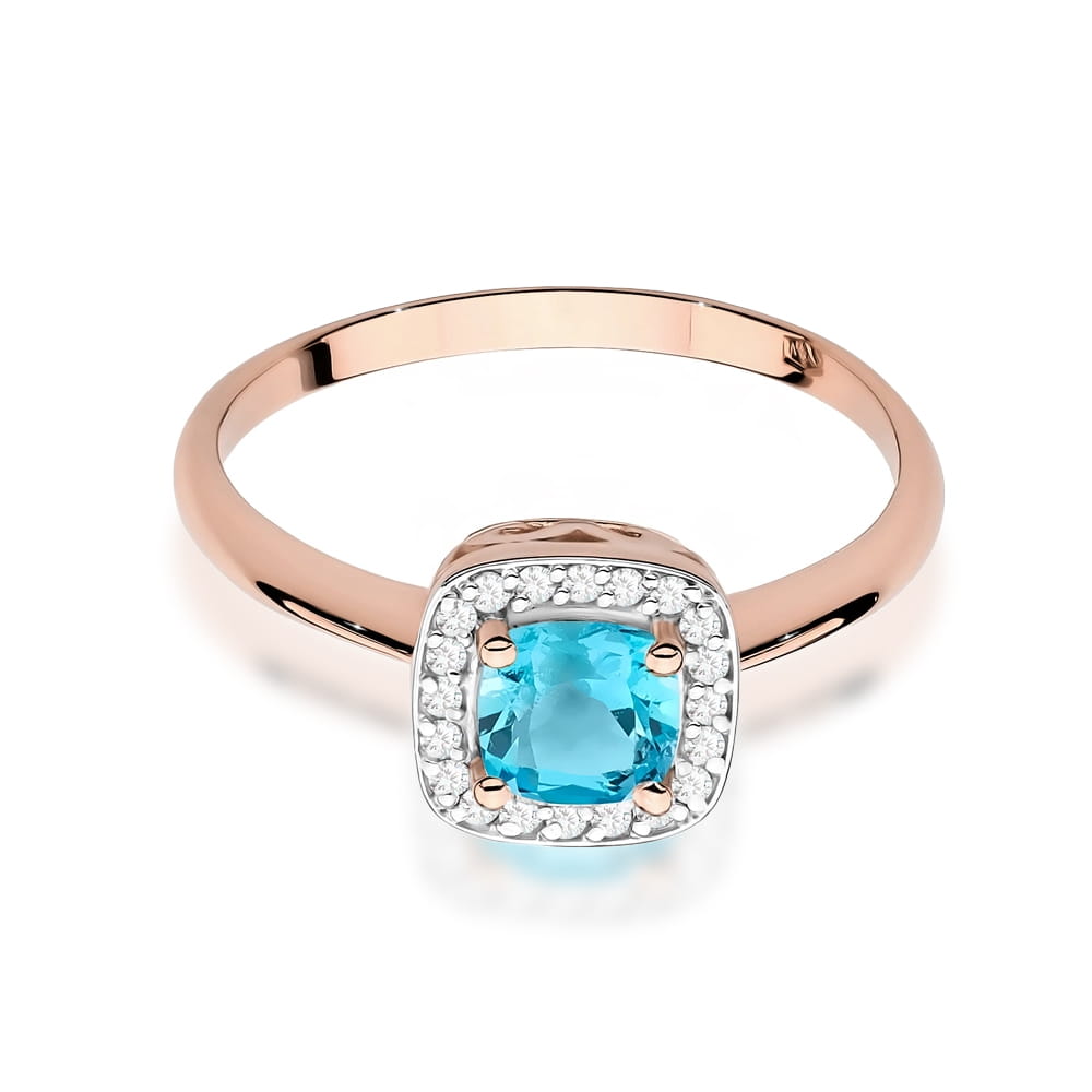 W514 Topaz prsteň 0,70ct ružové zlato Au 585/1000 - 1