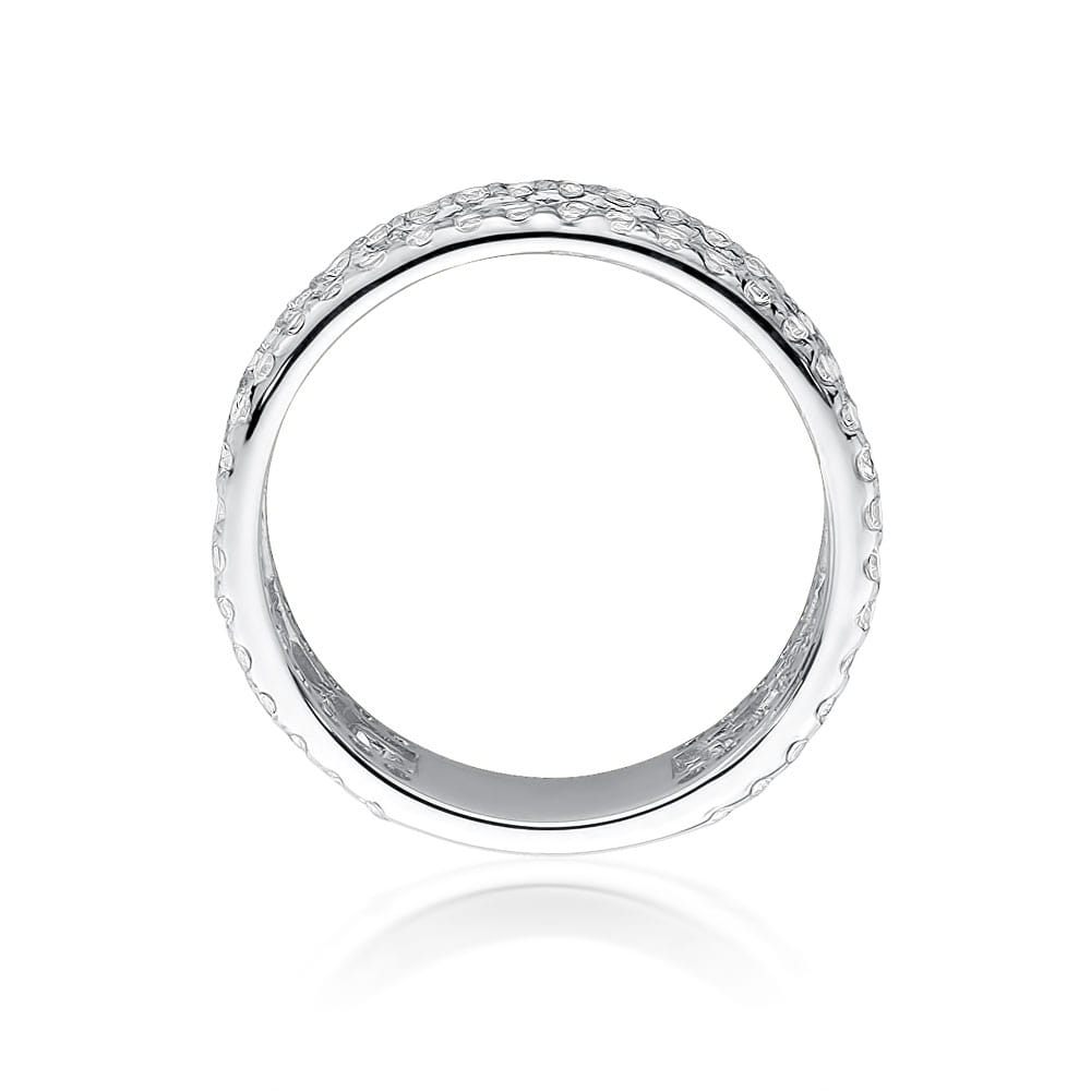 Prsteň W513 s diamantmi, biele zlato Au 585/1000 - 2