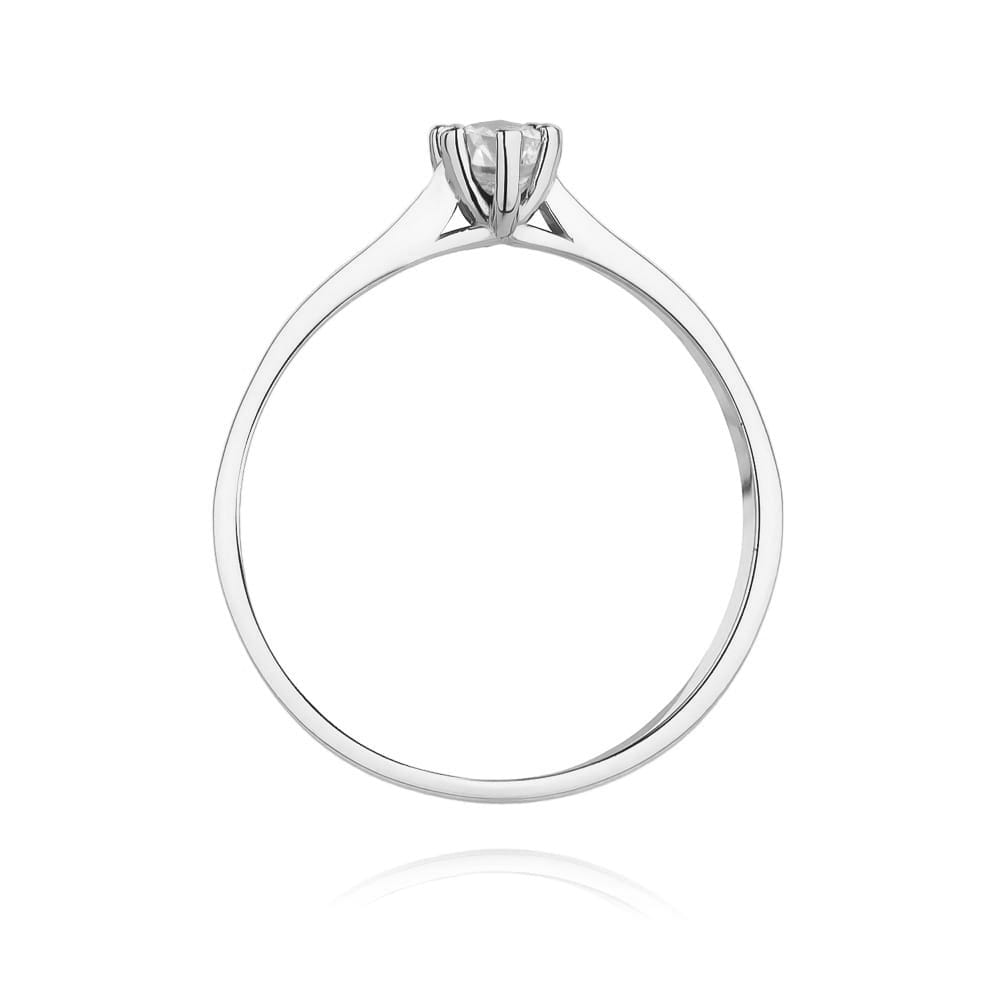 W222 Diamantový prsteň 0,15ct biele zlato Au 585/1000 - 2