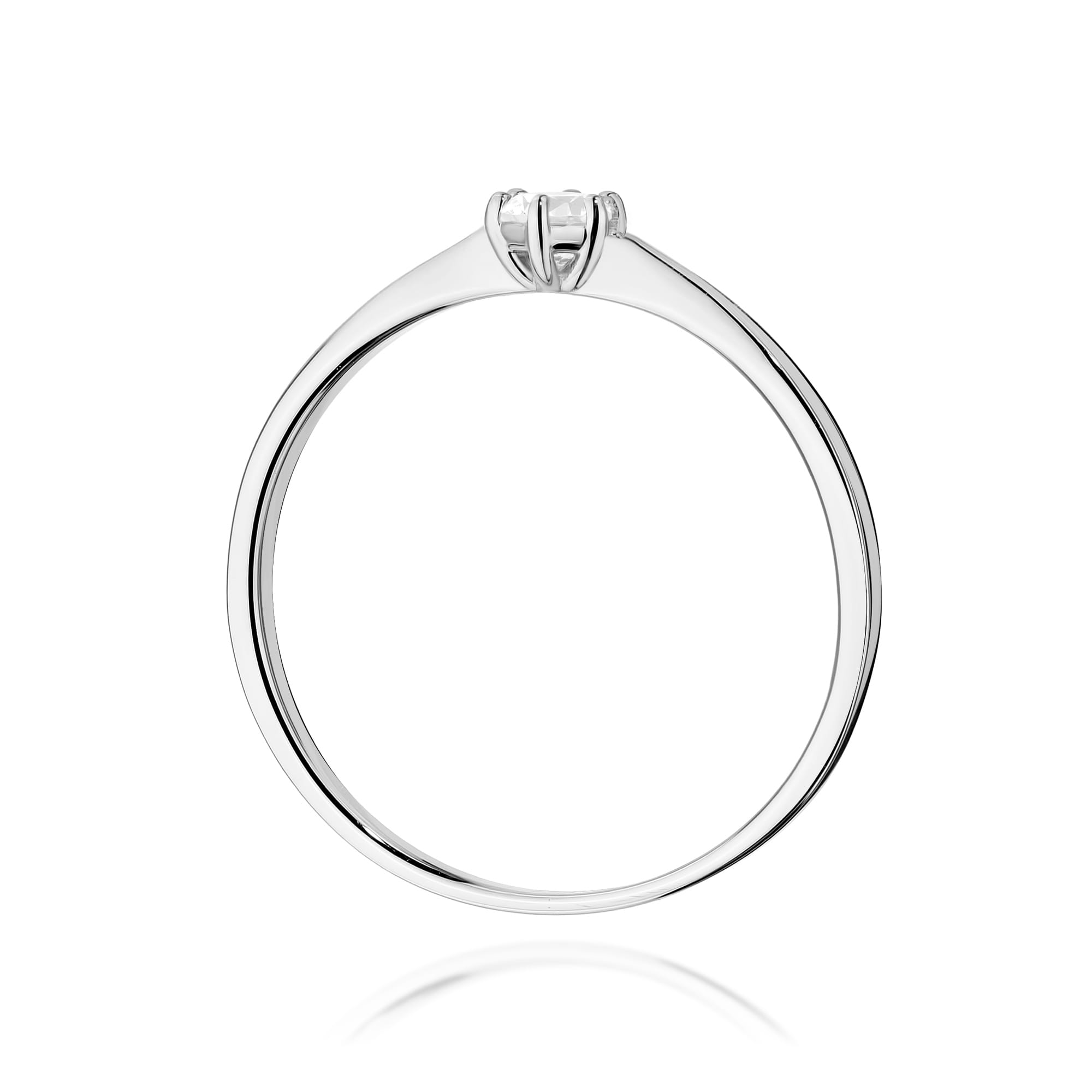 W579 Diamantový prsteň 0,10ct biele zlato Au 585/1000 - 2