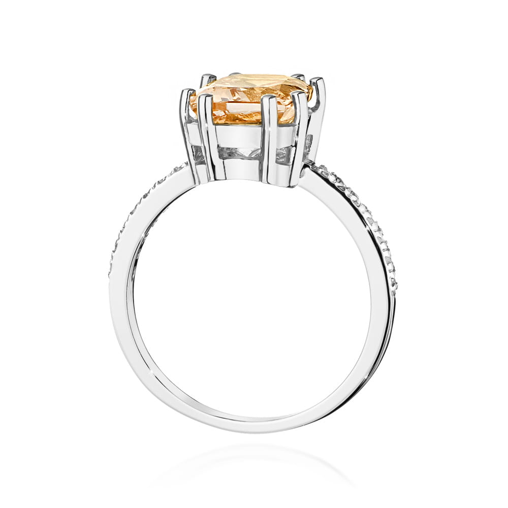 W527 Morganit prsteň 2,80ct biele zlato Au 585/1000 - 2