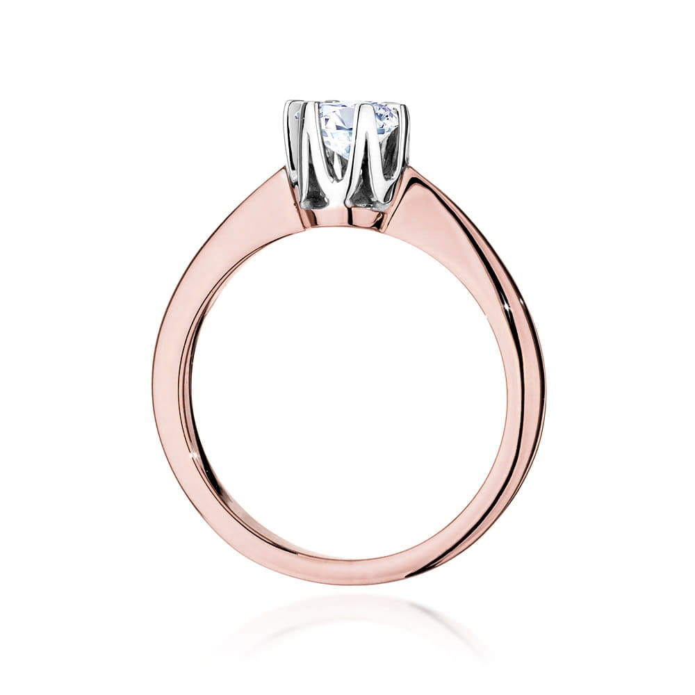 W220B Diamantový prsteň 0,40ct ružové zlato Au 585/1000 - 2