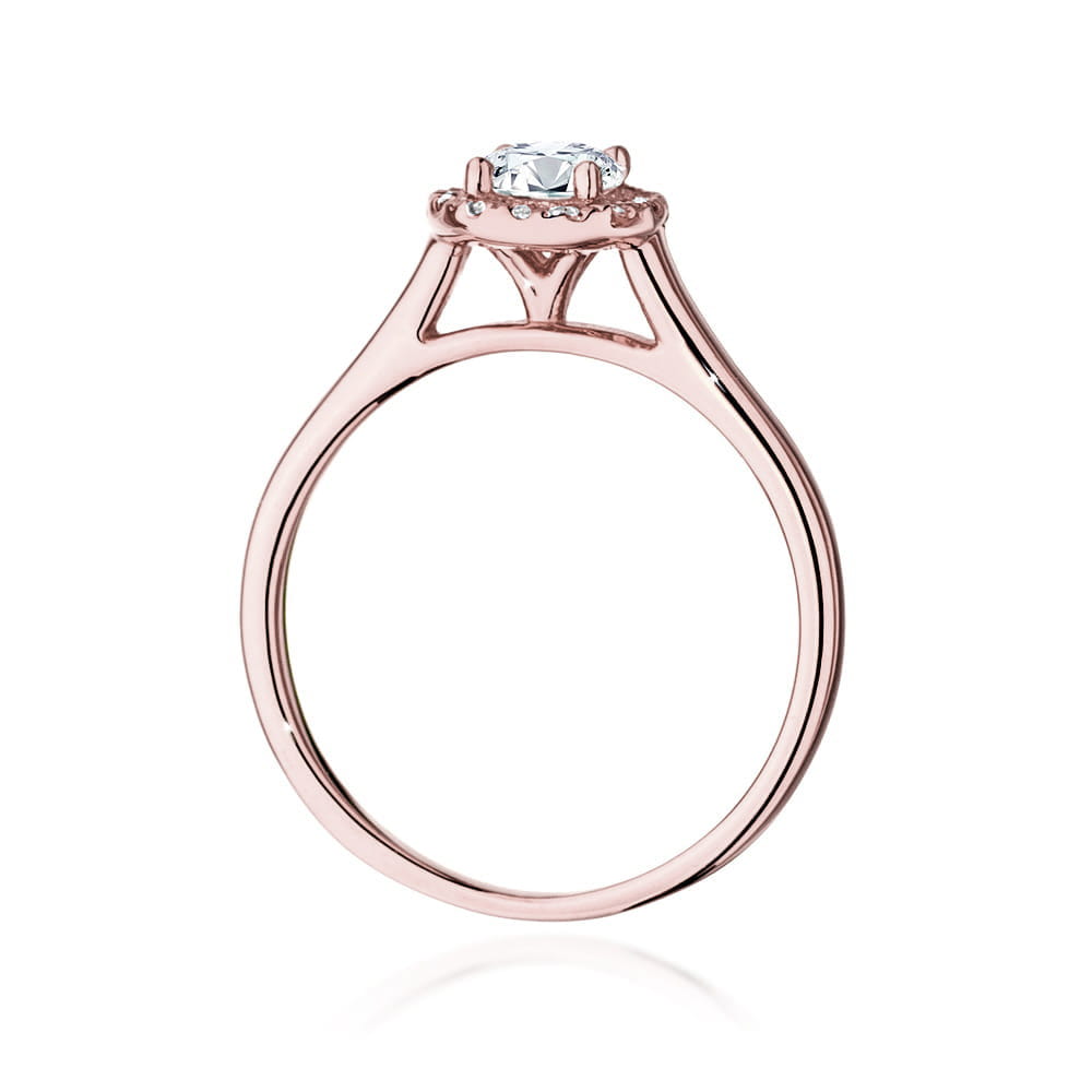 W550 Diamantový prsteň 0,50ct ružové zlato Au 585/1000 - 2