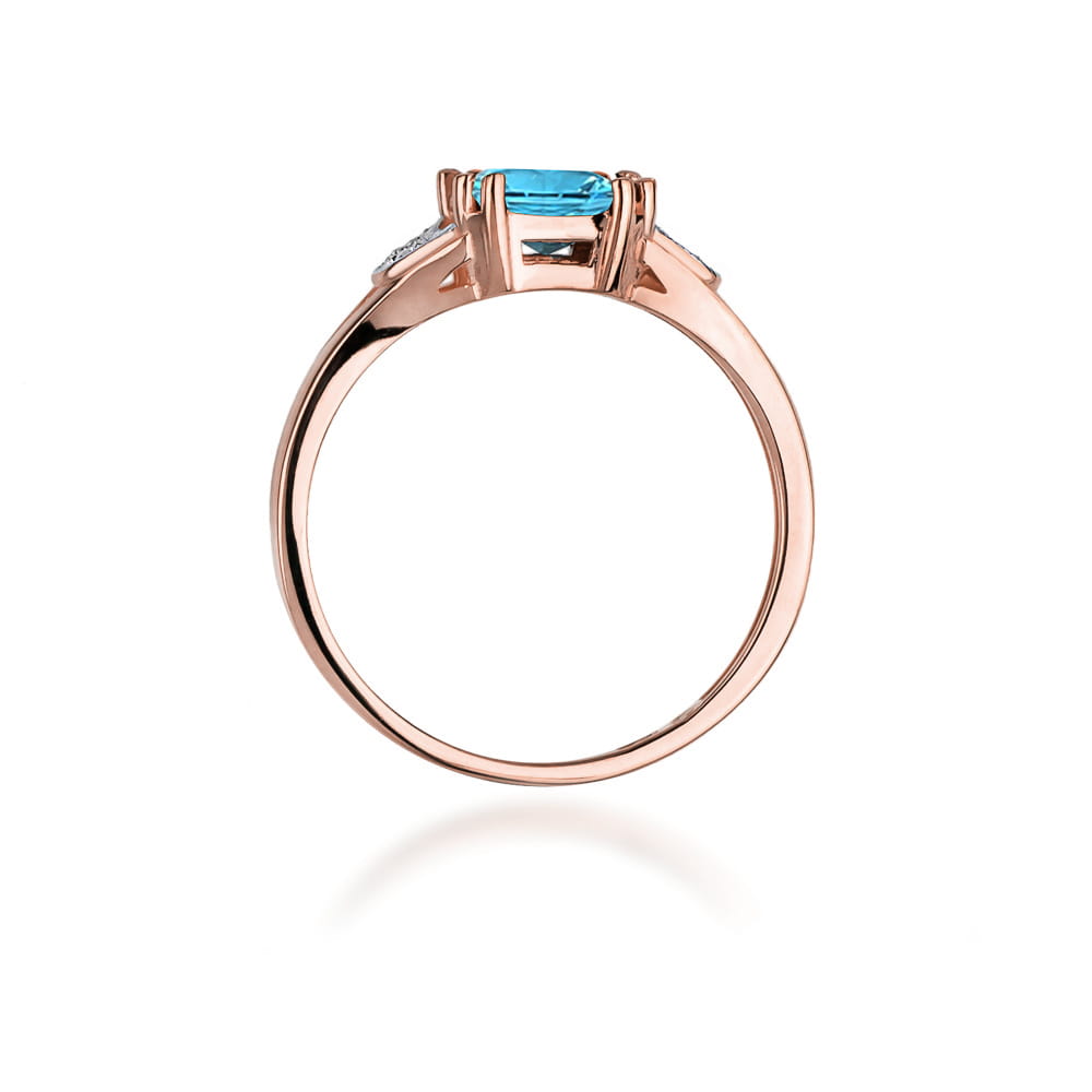W040B Topaz prsteň 1.40ct ružové zlato Au 585/1000 - 2