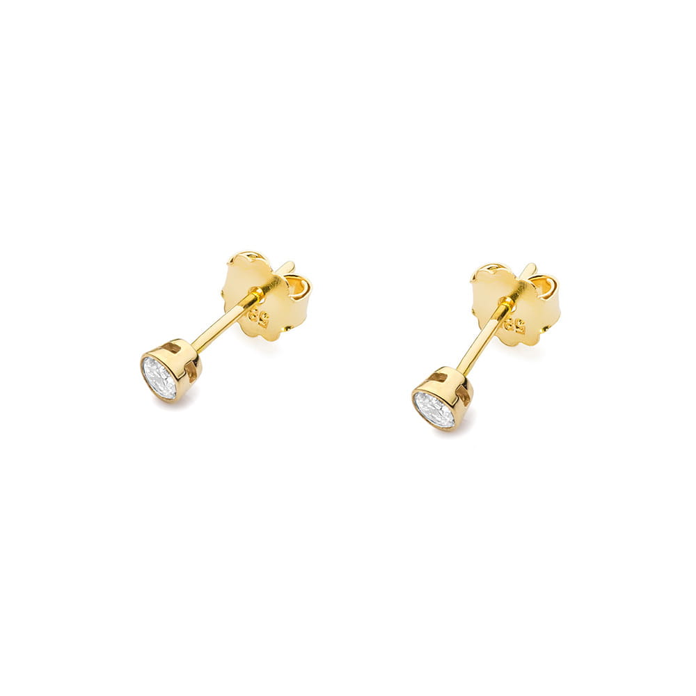 Náušnice KO067 Diamant 2 x 0,10ct žlté zlato Au 585/1000 - 1