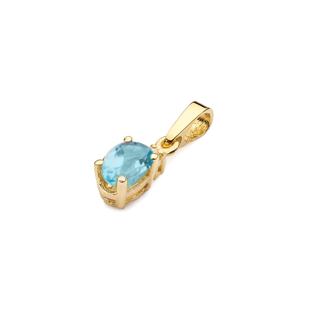Z001 Topaz prívesok 0,50ct žlté zlato Au 585/1000 - 1