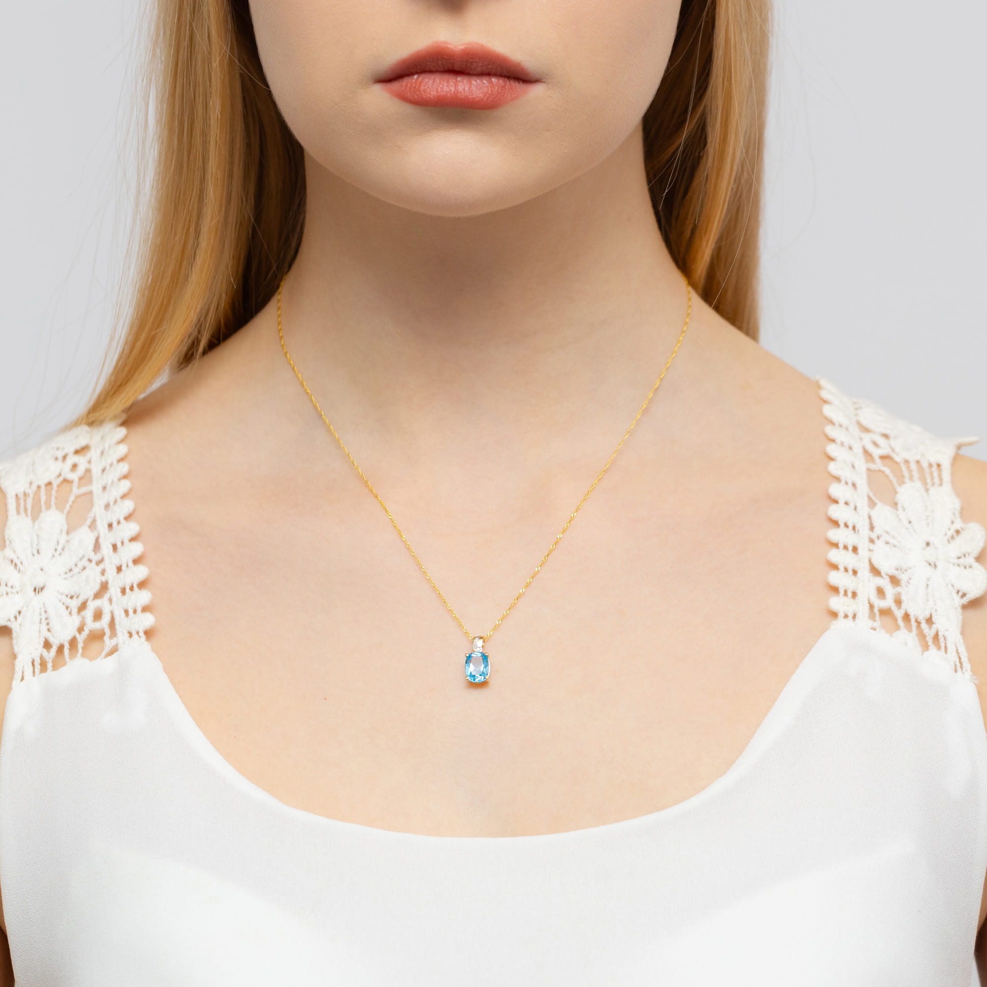Z400 Topaz prívesok 2.40ct žlté zlato Au 585/1000 - 1