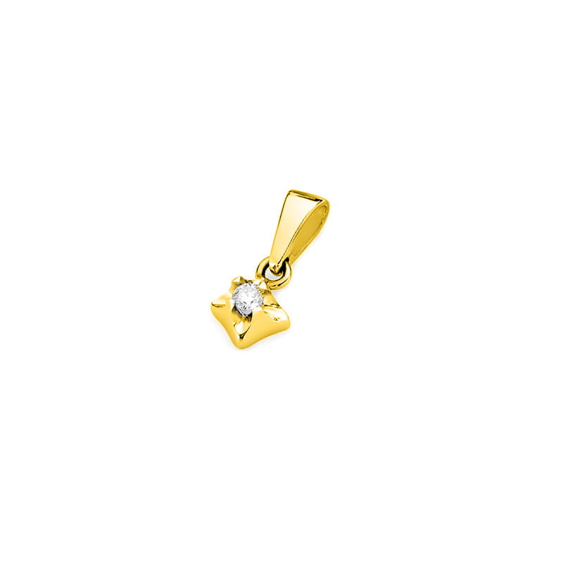 Z155 Diamantový prívesok 0,15ct žlté zlato Au 585/1000 - 1